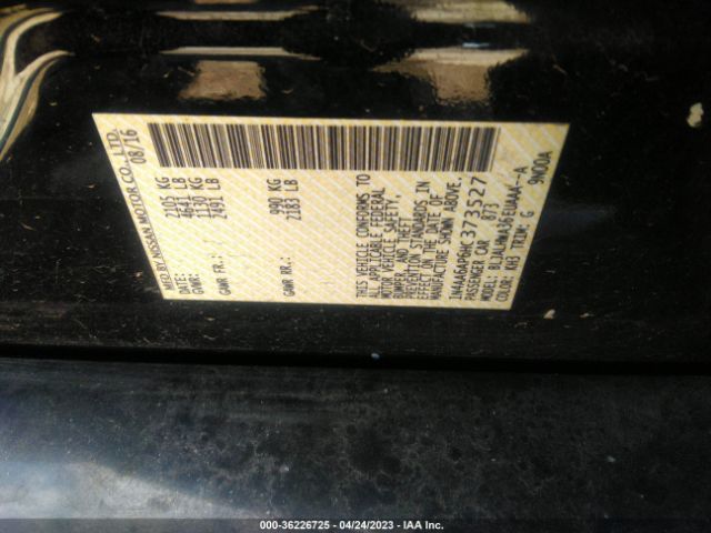 1N4AA6AP6HC373527 Nissan Maxima Sv/s/sl/sr/platinum