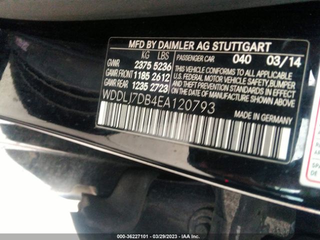 WDDLJ7DB4EA120793 Mercedes-Benz Cls-class Cls 550