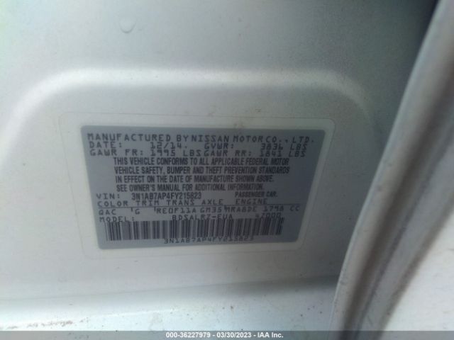 3N1AB7AP4FY215823 Nissan SENTRA SR