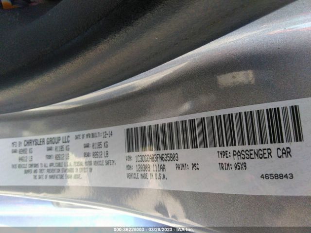 1C3CCCAB3FN635803 Chrysler 200 Limited
