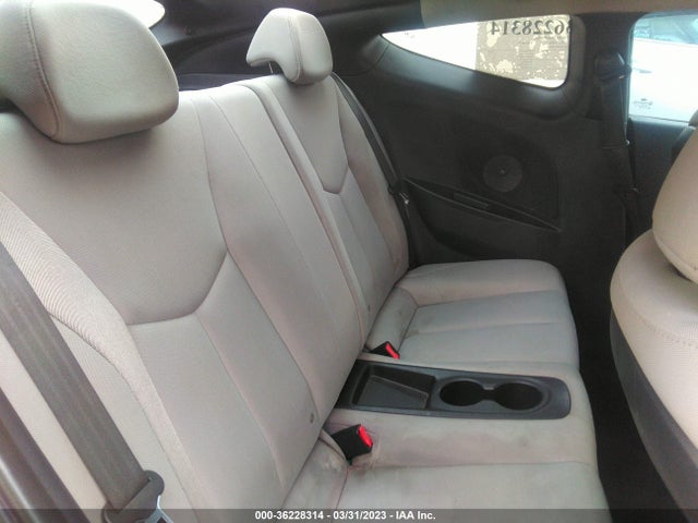 2012 HYUNDAI VELOSTER W/GRAY INT VIN: KMHTC6AD0CU028334