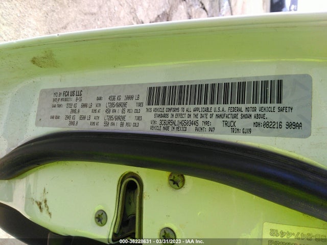 RAM 2500 Laramie 2017 3C6UR5NL1HG503445 Image 10