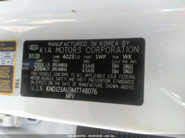 KNDJ23AU3M7748076 KIA SOUL S