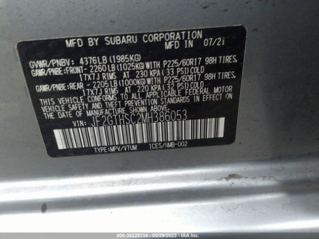 JF2GTHSC2MH386053 Subaru Crosstrek Sport