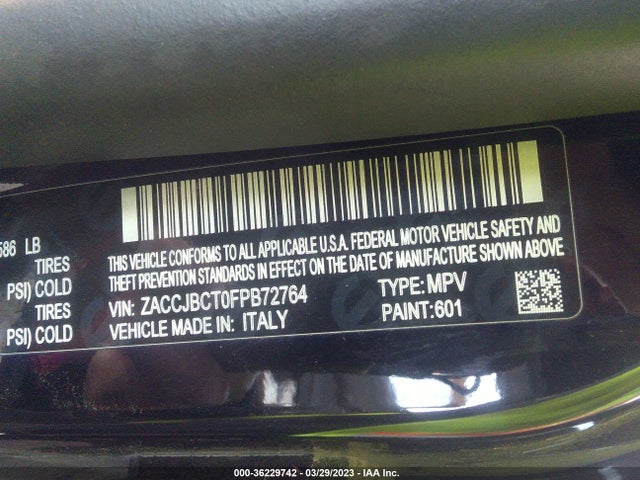 ZACCJBCT0FPB72764 Jeep Renegade Trailhawk