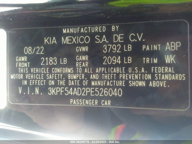 KIA Forte Gt-line 2023 3KPF54AD2PE526040 Image 10