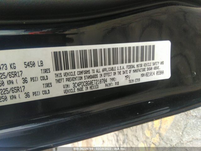 3C4PDCBG0ET210784 Dodge Journey Sxt