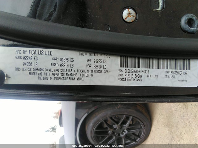 Dodge Challenger Sxt 2016 2C3CDZAG6GH184419 Image 9