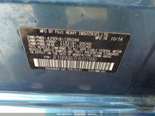 JF1GPAA67F8207990 Subaru Impreza Wagon 2.0i