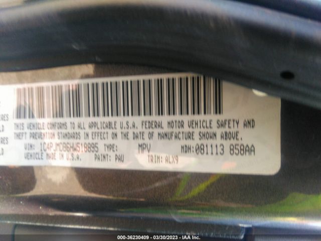 1C4PJMDB6HW518895 Jeep Cherokee Limited