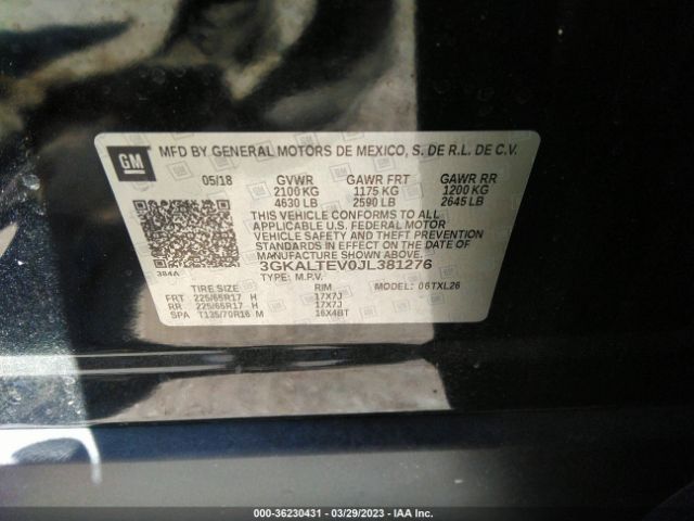3GKALTEV0JL381276 GMC Terrain Sle