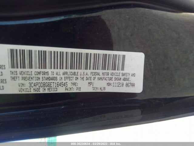 Dodge Journey Sxt 2014 3C4PDDBG6ET164545 Image 9
