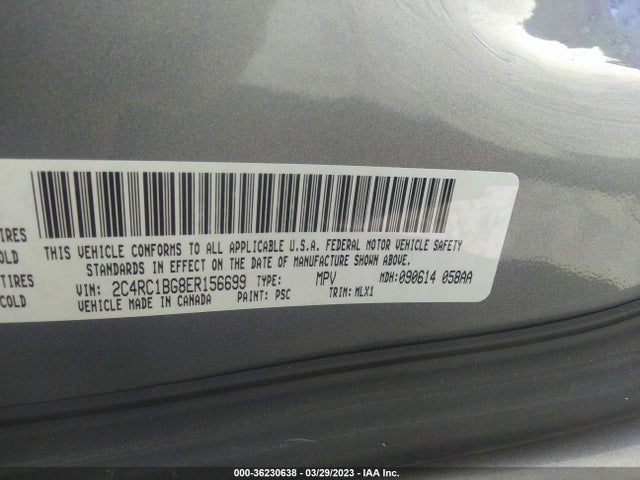 2C4RC1BG8ER156699 Chrysler Town & Country Touring