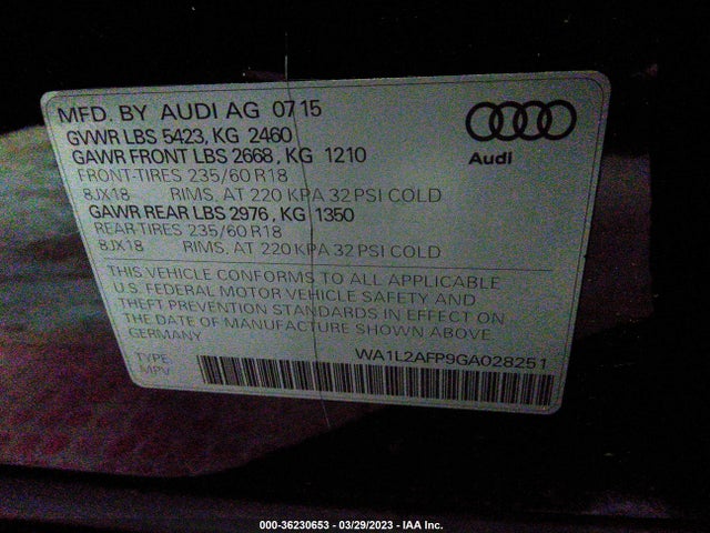 WA1L2AFP9GA028251 Audi Q5 Premium Plus