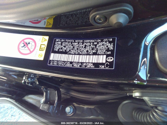 JTHBZ1B17K2001145 Lexus Es Es 350 F Sport