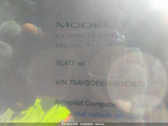 7SAYGDEE6PA047670 Tesla Model Y Long Range