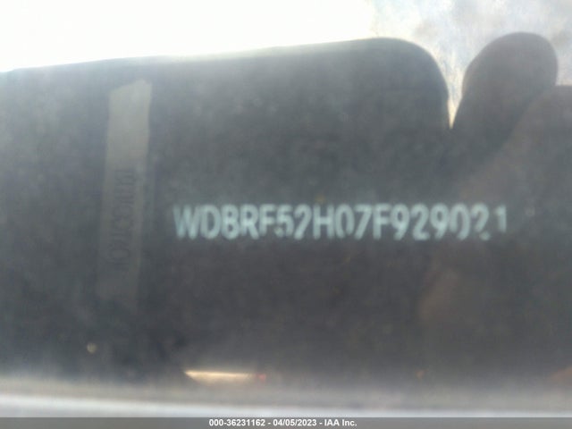 2007 MERCEDES-BENZ C-CLASS 2.5L SPORT VIN: WDBRF52H07F929021