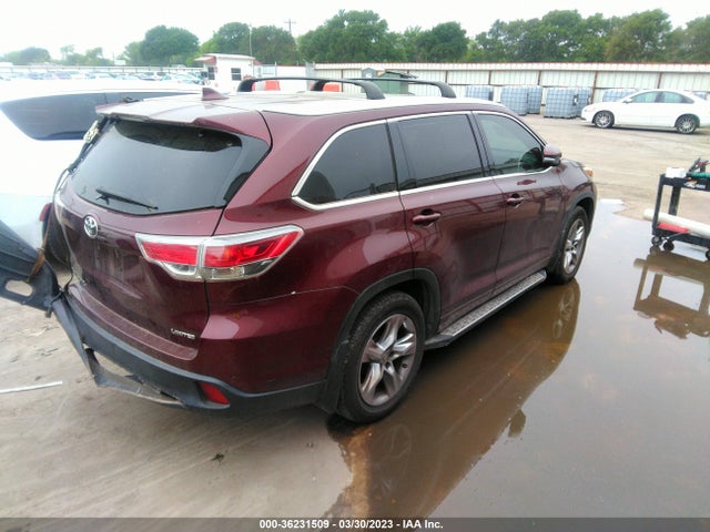 2015 TOYOTA HIGHLANDER LIMITED VIN: 5TDYKRFH1FS061667