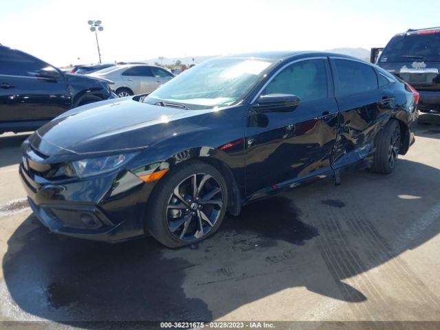 Honda Civic Sedan Sport 2019 2HGFC2F87KH589591 Image 2