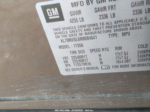 Chevrolet Trailblazer Activ 2021 KL79MVSL6MB084641 Image 9