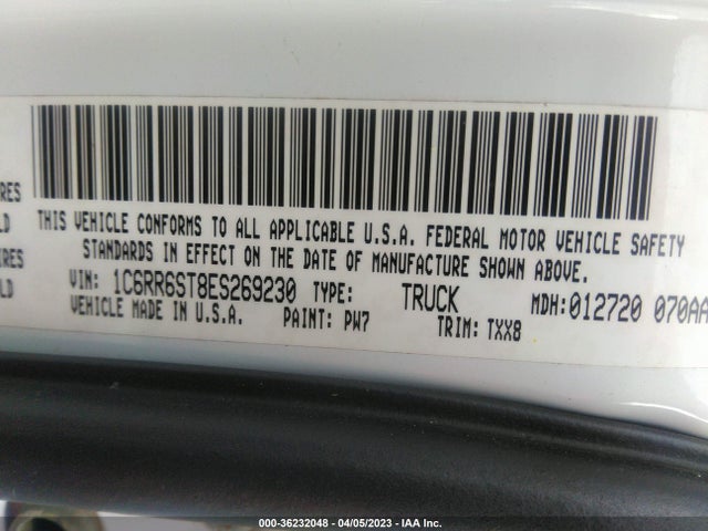 RAM 1500 Tradesman 2014 1C6RR6ST8ES269230 Image 10