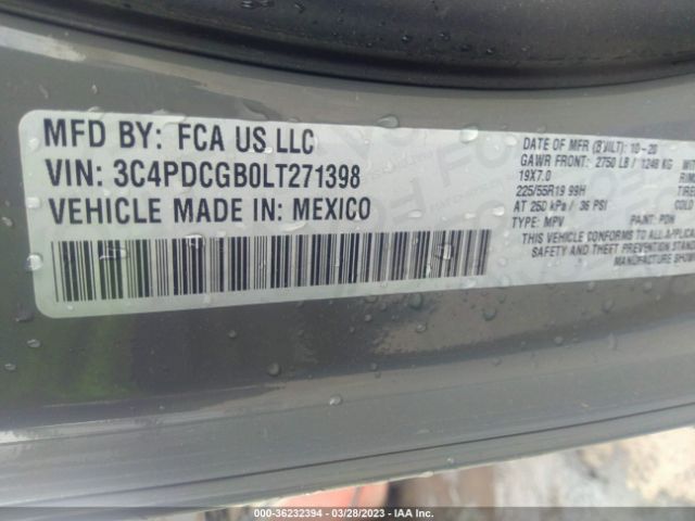 3C4PDCGB0LT271398 Dodge Journey Crossroad