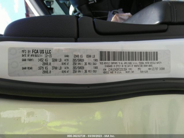 1C4RJEAG9FC231354 Jeep Grand Cherokee Altitude
