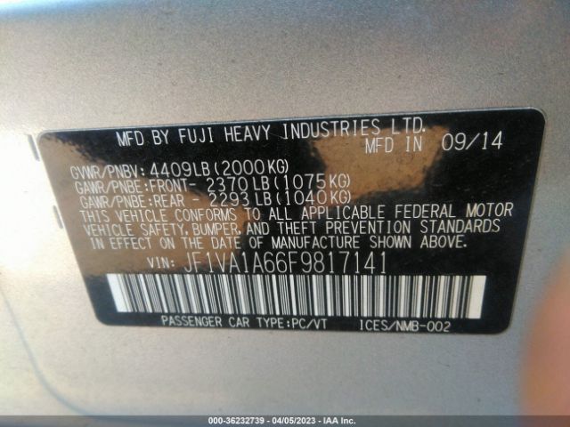 JF1VA1A66F9817141 Subaru WRX