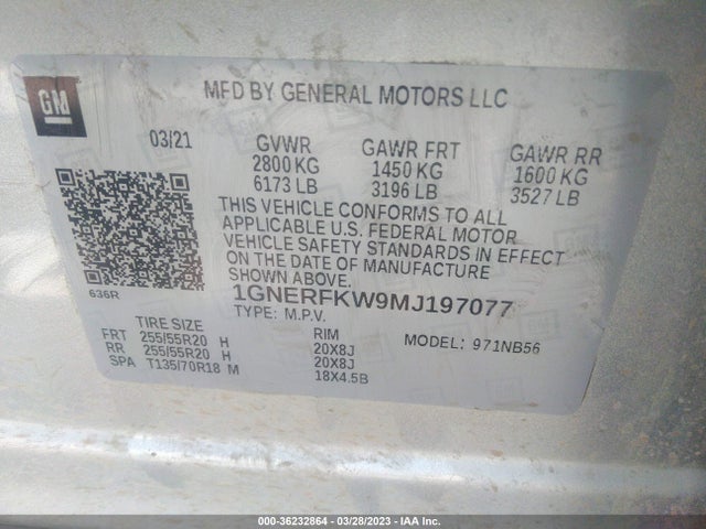 Chevrolet Traverse Ls 2021 1GNERFKW9MJ197077 Image 9