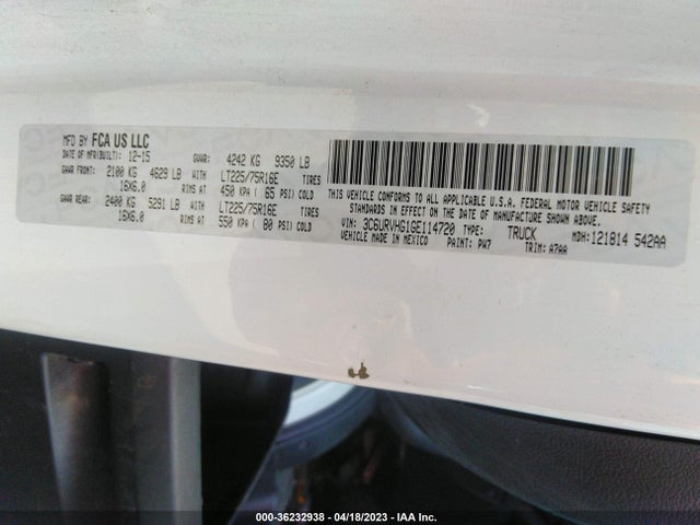 RAM Promaster Cargo Van 2016 3C6URVHG1GE114720 Image 10