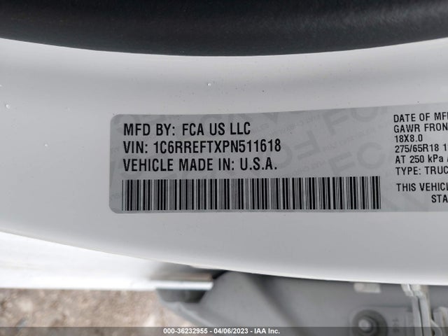 RAM 1500 Big Horn 2023 1C6RREFTXPN511618 Image 9