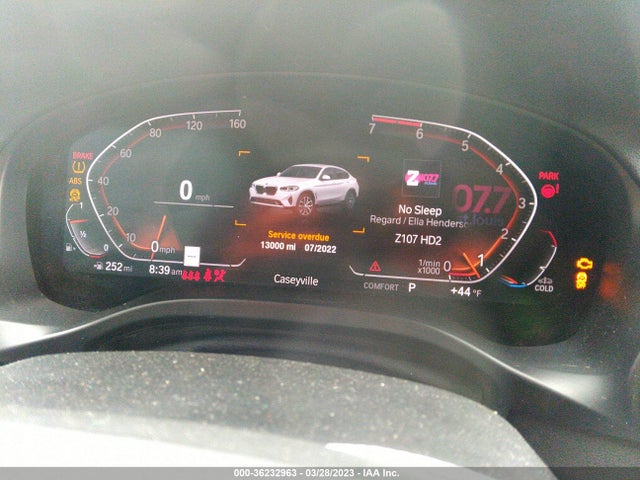 2022 BMW X4, VIN: 5UX33DT01N9M95656