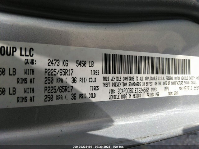 Dodge Journey Sxt 2014 3C4PDCBG1ET224502 Image 9