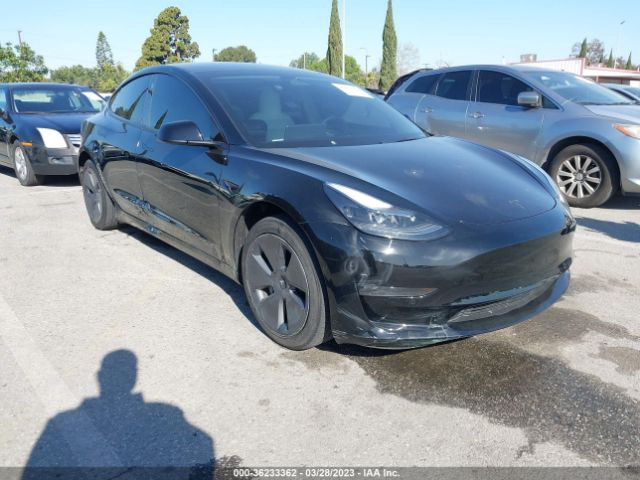 2022 Tesla Model 3 მანქანა იყიდება აუქციონზე, vin: 5YJ3E1EA7NF352491, აუქციონის ნომერი: 36233362
