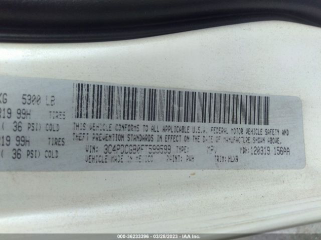 3C4PDCGB0FT599599 Dodge Journey Crossroad