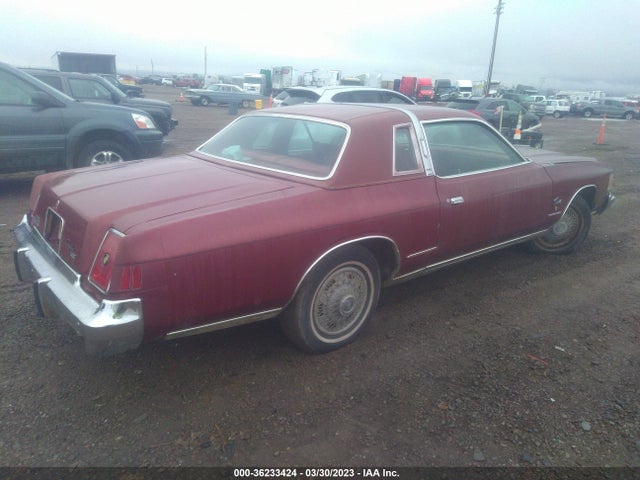 1979 CHRYSLER CORDOBA VIN: SS22G9R204710