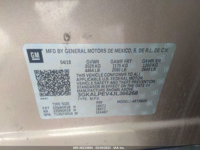 3GKALPEV4JL366268 GMC Terrain Slt