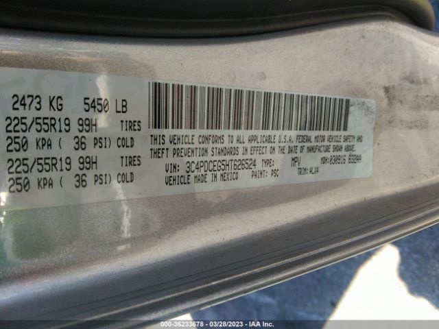 3C4PDCEG5HT626524 Dodge JOURNEY GT