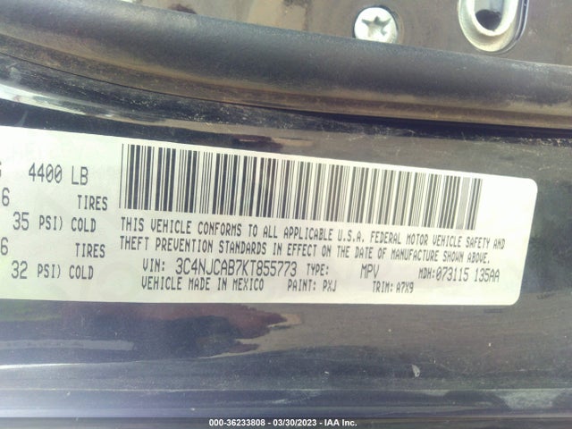 3C4NJCAB7KT855773 Jeep Compass Sport