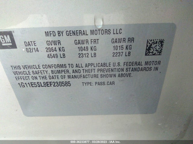 Chevrolet MALIBU LT 2014 1G11E5SL8EF230585 Image 10