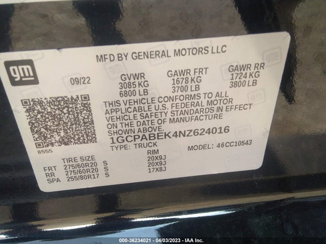 Chevrolet Silverado 1500 Custom 2022 1GCPABEK4NZ624016 Image 9
