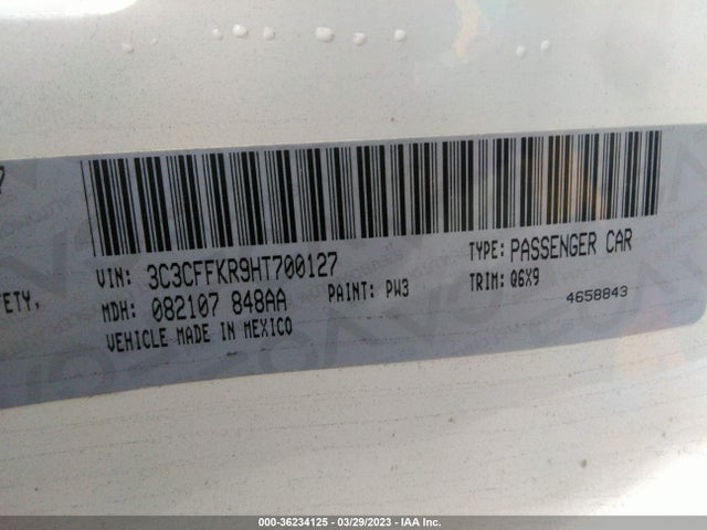Fiat 500 POP 2017 3C3CFFKR9HT700127 Image 10