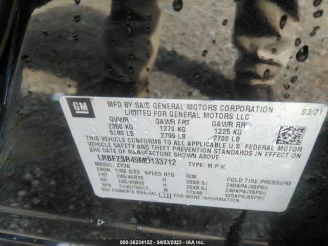 LRBFZSR49MD133712 Buick Envision Avenir