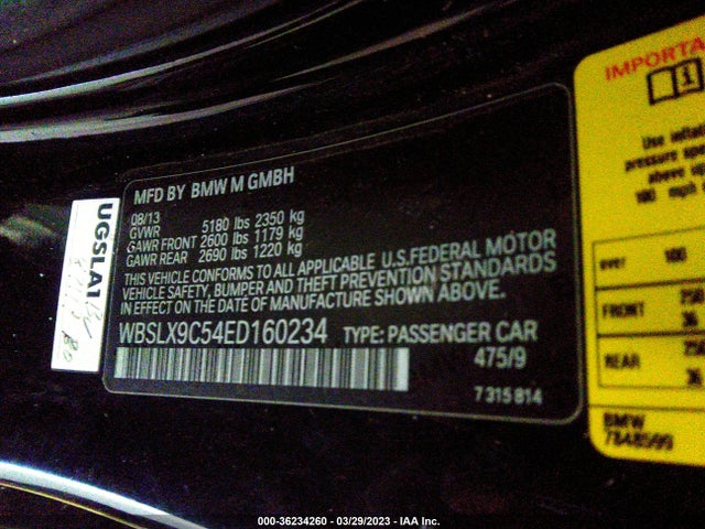 BMW M6 2014 WBSLX9C54ED160234 Image 9