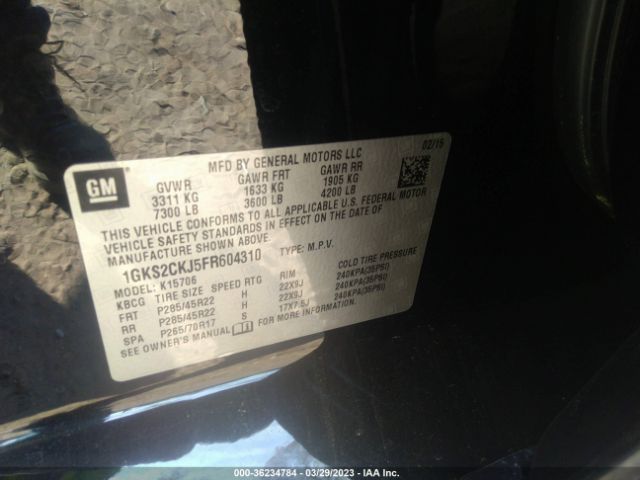 1GKS2CKJ5FR604310 GMC YUKON DENALI