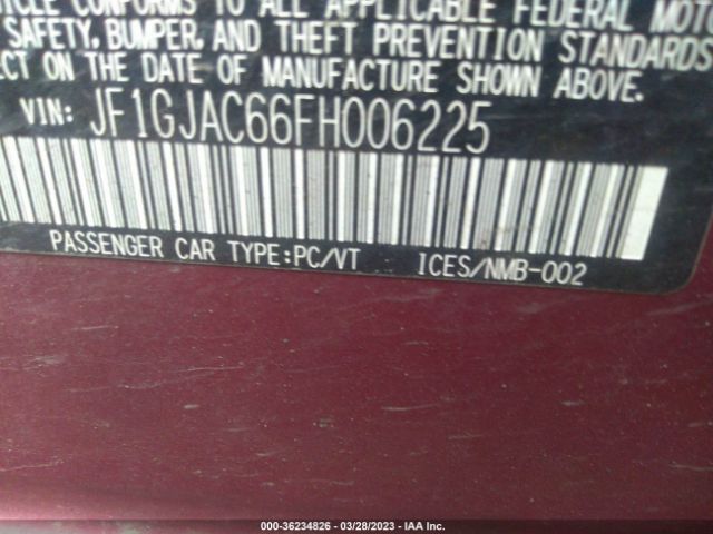 JF1GJAC66FH006225 Subaru Impreza Sedan Premium
