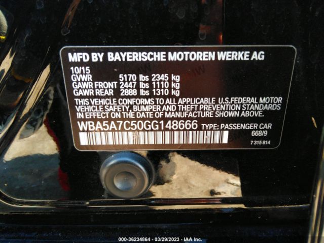 WBA5A7C50GG148666 BMW 5 Series 528i Xdrive
