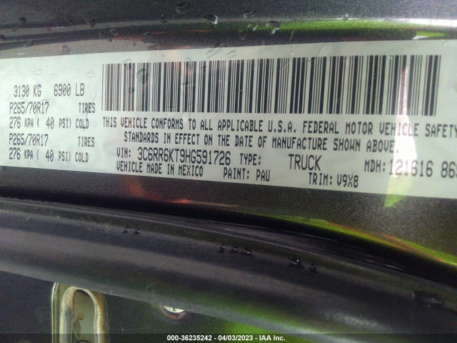 RAM 1500 Express 2017 3C6RR6KT9HG591726 Image 11