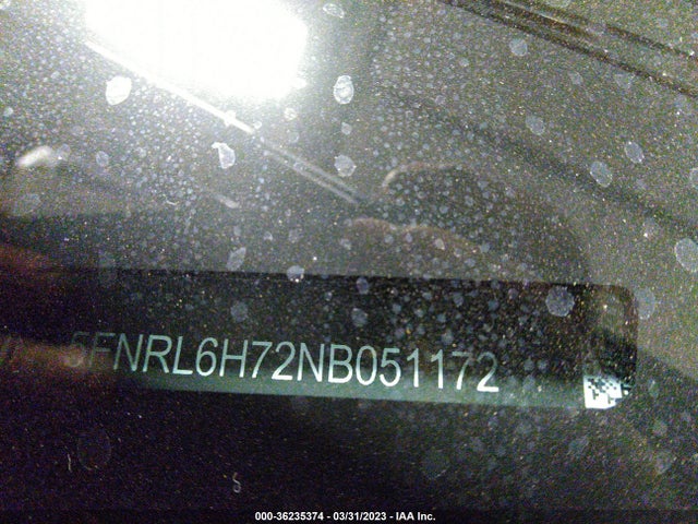 2022 HONDA ODYSSEY EX-L VIN: 5FNRL6H72NB051172