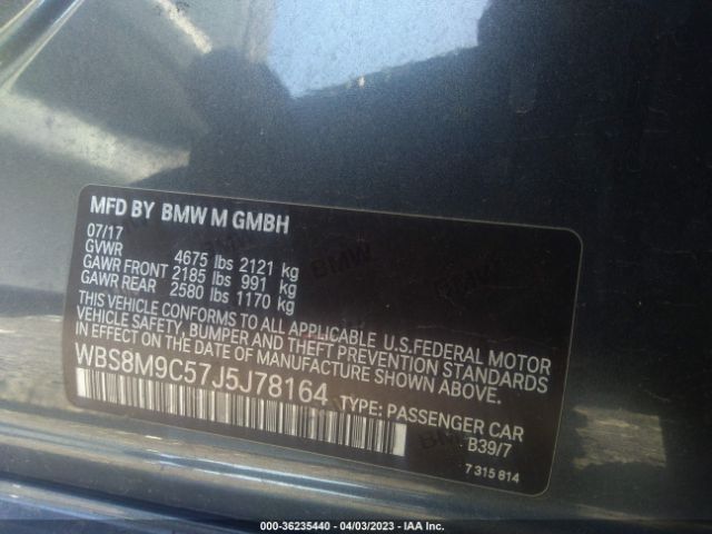 WBS8M9C57J5J78164 BMW M3